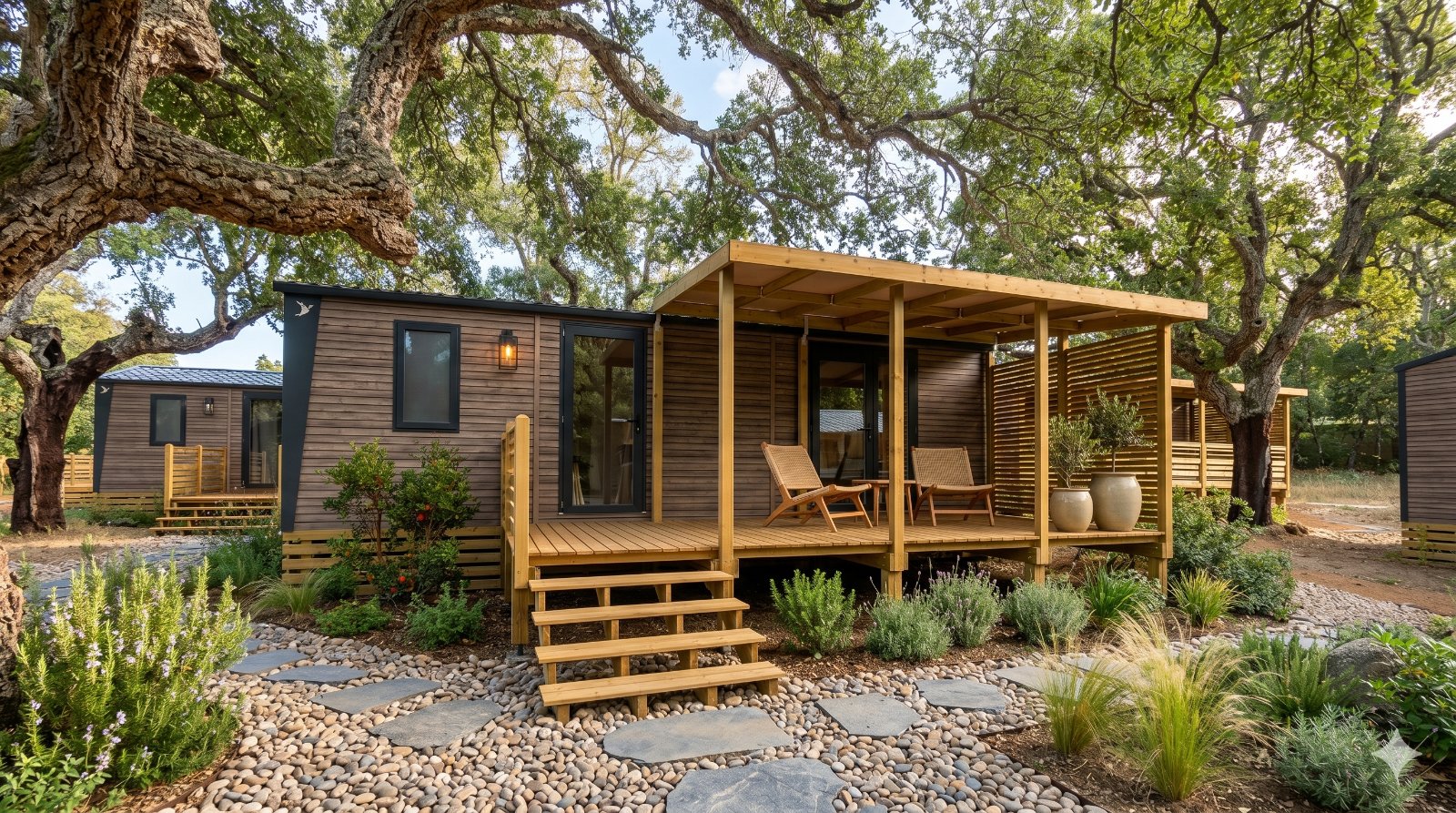 Les mobil-homes neufs du domaine sous les chênes